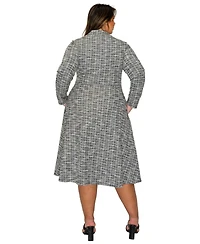 L I V D Plus Chelsea Button Dress