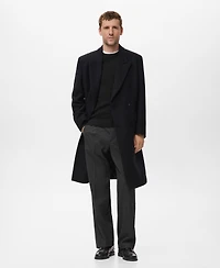 Mango Men's Relaxed-Fit Pleated Pants