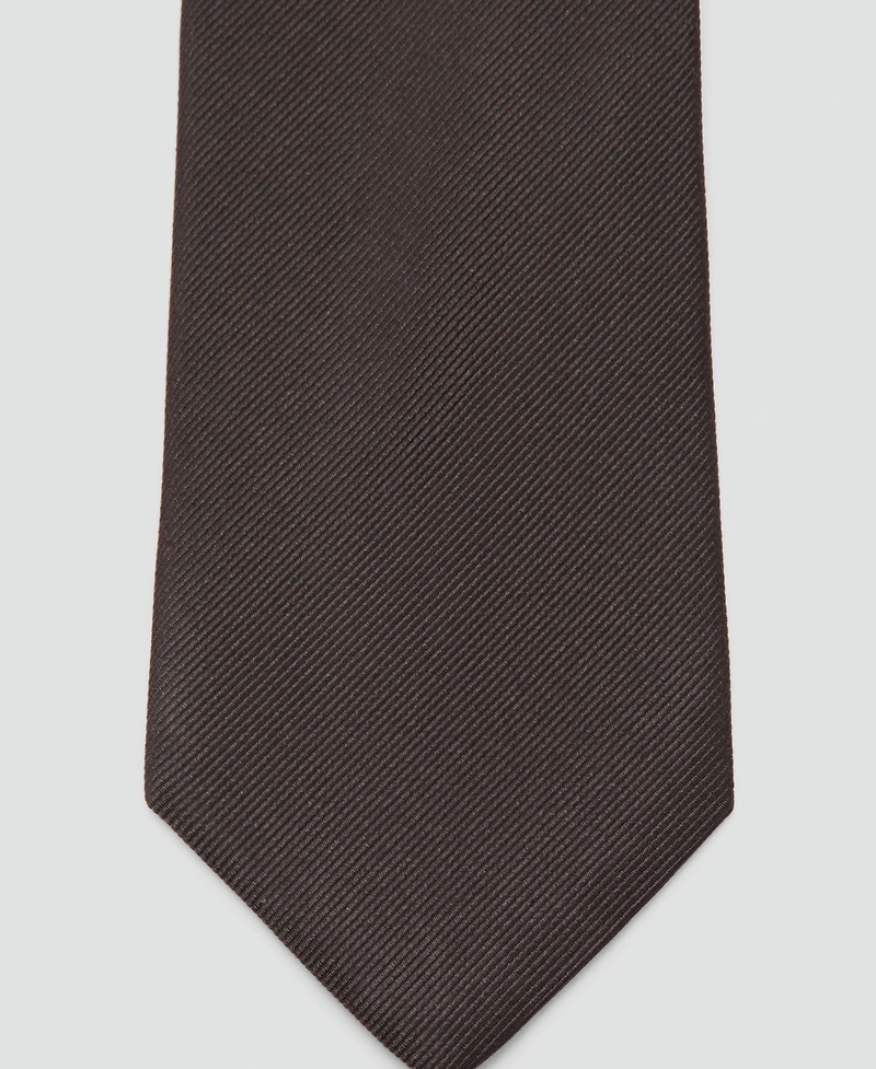 Mango Men's Plain Silk Tie