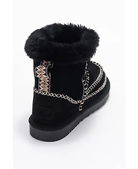 Forever & Always Women's Shoes Jorel Leather Fur Lined Ankle Boot.