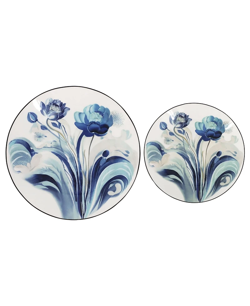 Elama Peony Garden 16-Pc. Dinnerware Set, Service For 4