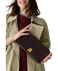 kate spade new york Deco Fine Grain Leather Soft Shoulder Bag