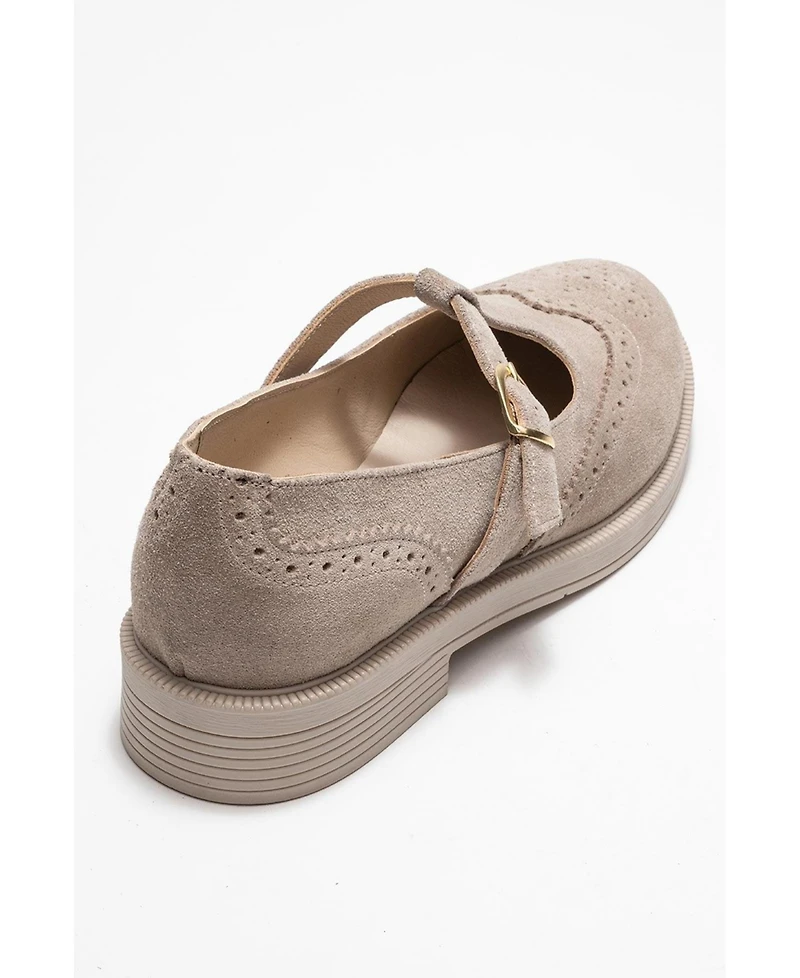 Forever & Always Shoes Women Janney Leather Strap Loafers