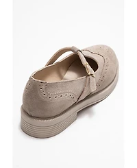 Forever & Always Shoes Women Janney Leather Strap Loafers