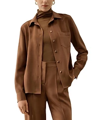 Lilysilk Women's Basic Silk Spread Collar Shirt