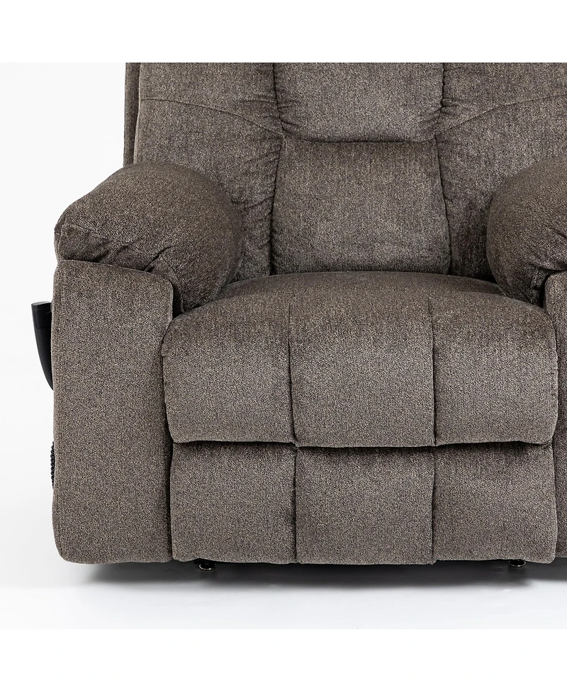 Boyel Living Electric Lift Recliner Chair with Heating and Massage, Power Sofa 2 Cup Holders, Storage Pocket, remote controls