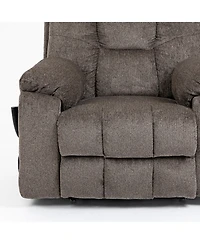 Boyel Living Electric Lift Recliner Chair with Heating and Massage, Power Sofa 2 Cup Holders, Storage Pocket, remote controls