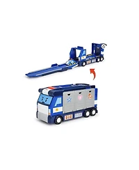 Robocar Poli Transforming Police Hq Playset & Trailer Truck | Role Play Toy with Vehicle Launchers (1 Poli Die-Cast Car Included)