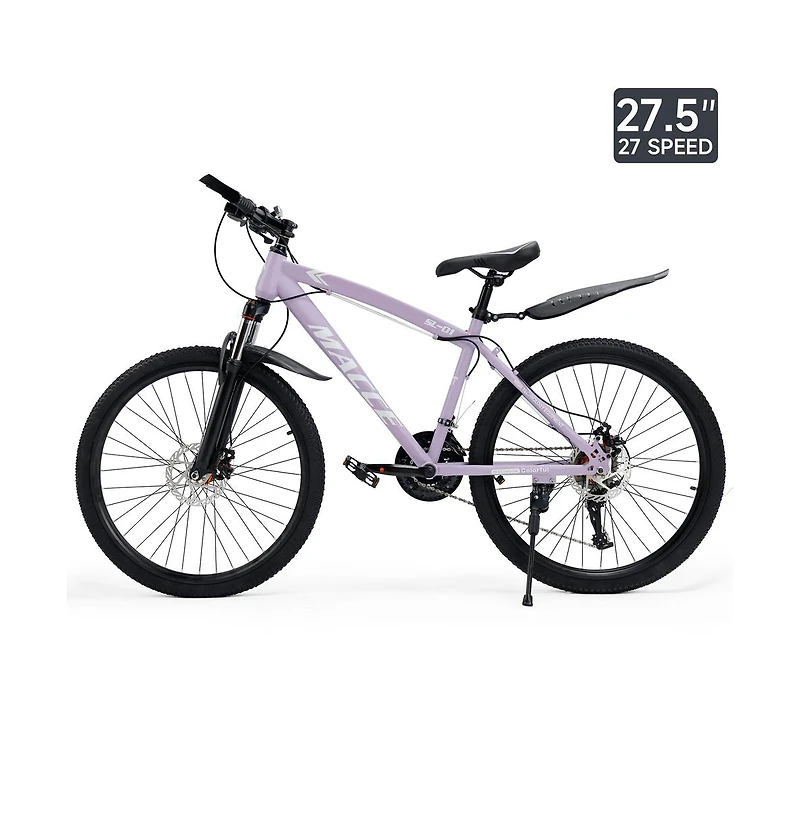 Artudatech 27.5-Inch 27-Speed Mountain Bike with Lock-Out Fork & Dual Disc Brakes for Versatile Riding