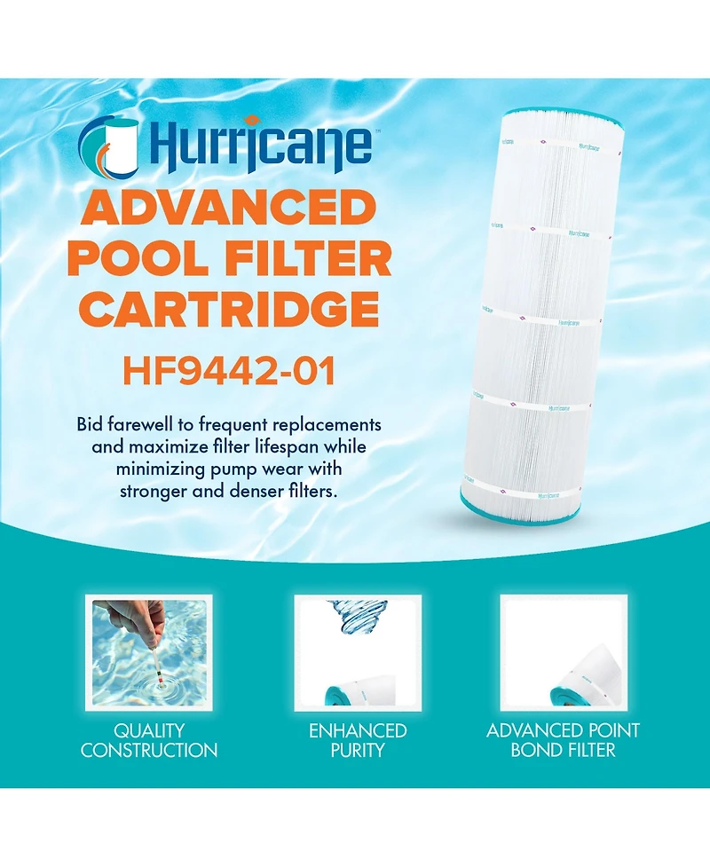 Hurricane Filters Advanced Pool and Spa Cartridge Filter Replacement