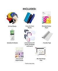 Cricut Deluxe All-in-One Materials & Accessories Bundle for Cricut Explore Air & Maker