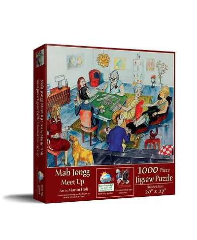 SunsOut Mah Jongg Meet Up 1000-Piece Jigsaw Puzzle