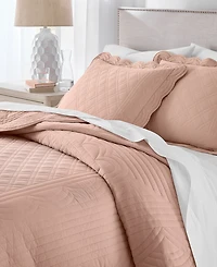 Charter Club Bailey Scallop 3-Pc. Quilt Set, King, Exclusively at Macy's