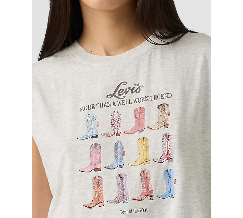 Levi's Juniors' Boxy Crewneck Tank Top