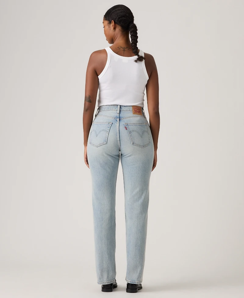 Levi's Juniors' 501 Curve Straight Leg High-Rise Jeans