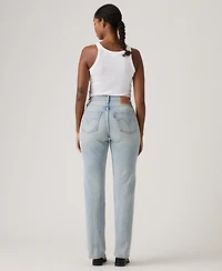 Levi's Juniors' 501 Curve Straight Leg High-Rise Jeans