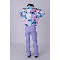 Women's Patchwork Chic Puffer Jacket
