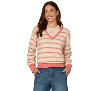 Democracy Women's Novelty Stitch Striped Sweater