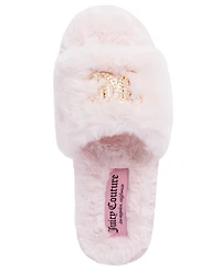 Juicy Couture Women's Herin Plush Logo Slippers