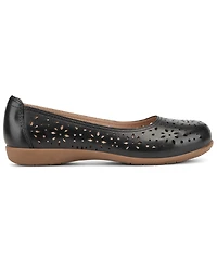 Earth Women's Bentlee Cutout Leather Slip-On Ballet Flats