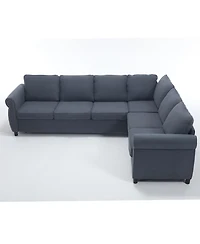 Simplie Fun Spacious and Stylish Sectional Sofa Unwind and Entertain in Comfort