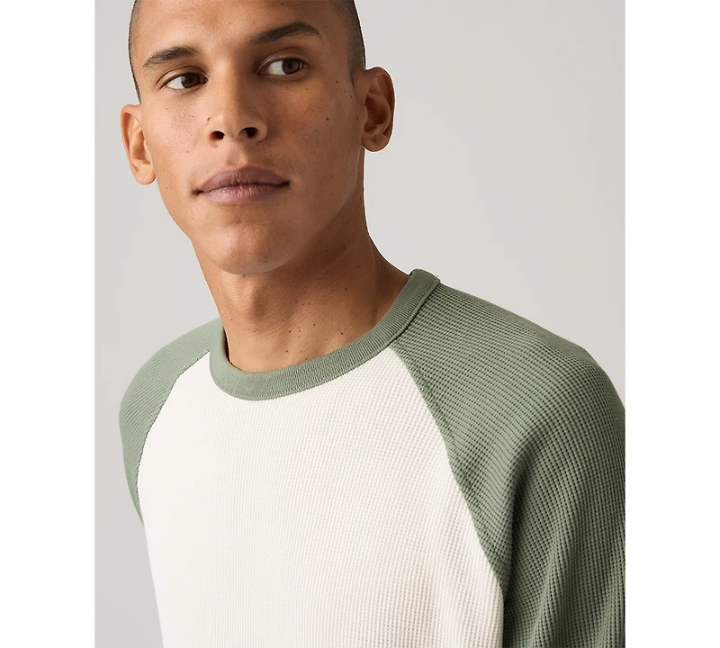 Levi's Men's Thermal Long Raglan Sleeve T-Shirt