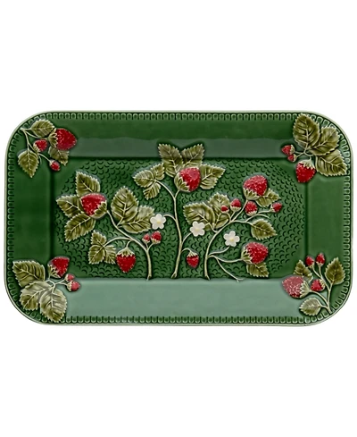 Bordallo Pinheiro Strawberries Rectangular Tray Platter