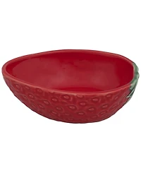 Bordallo Pinheiro Strawberries Oval Bowls, Set of 2