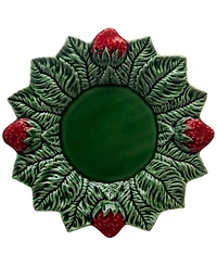 Bordallo Pinheiro Strawberries Dinner Plates, Set of 4