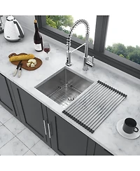 huluwat 13x15x9inch Undermount Kitchen Sink Stainless Steel Single Bowl 16 Gauge Deep Basin