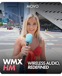 Movo Wmx-hm Handheld Interview Mic Handle for Wireless Microphone Transmitters