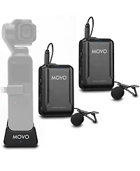 Movo Edge-op-Duo Dual Wireless Lavalier Microphone for Osmo Pocket 1 and 2
