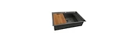 flynama 33x22inch Gunmetal Black Workstation Kitchen Sink Drop In Stainless Steel 16 Gauge