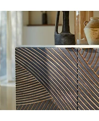 Tikamoon Bilal solid mango and terrazzo Sideboard 180 cm