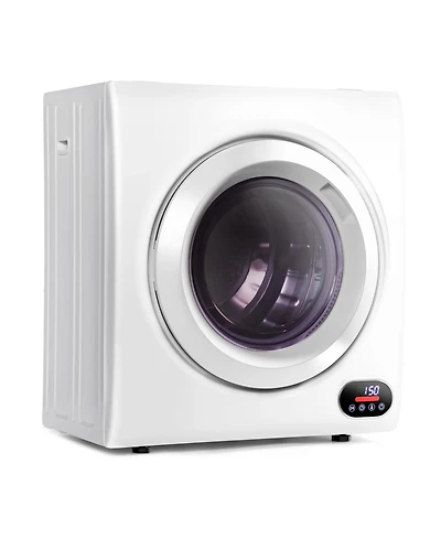 Euhomy 2.6 Cu.Ft. Vented Front Load Stackable Electric Compact Dryer in White with Multiple Drying Modes