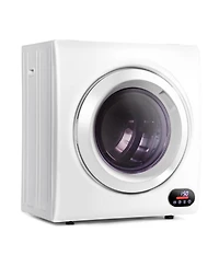 Euhomy 2.6 Cu.Ft. Vented Front Load Stackable Electric Compact Dryer in White with Multiple Drying Modes