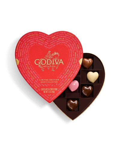 Godiva Valentine's Day Paper Heart Gift Box, 9-Pc.
