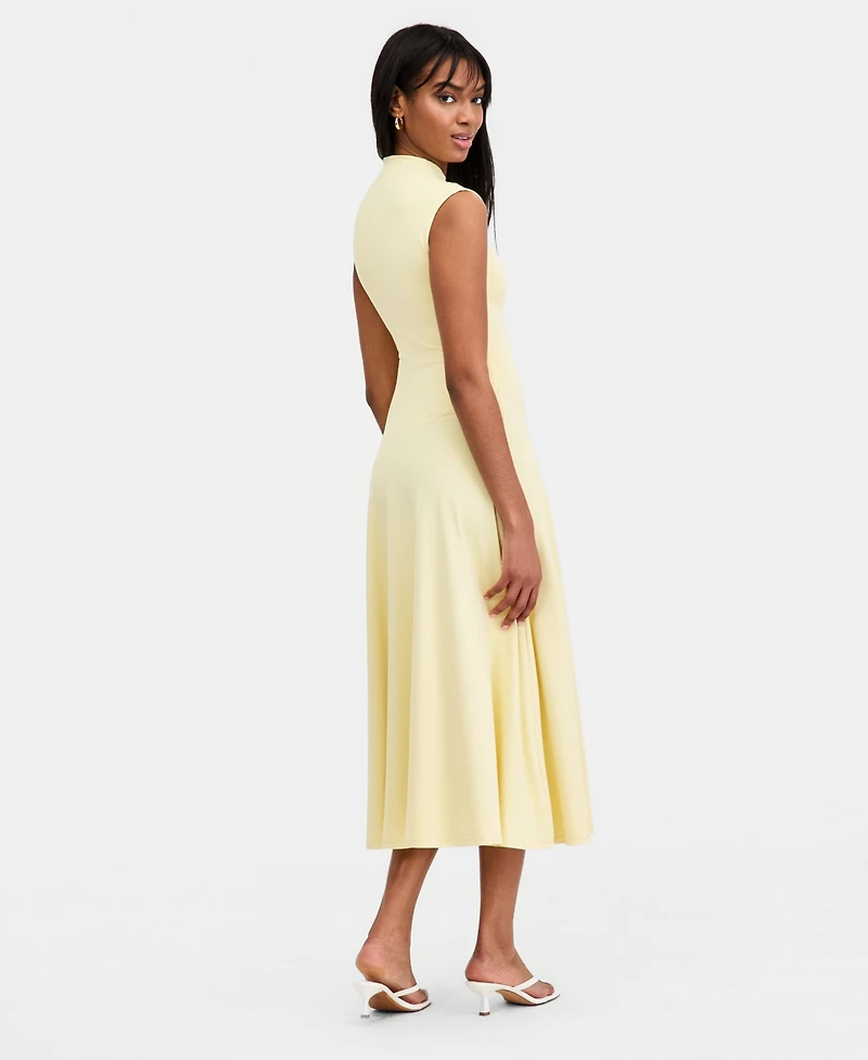 Bar Iii Women's High-Neck Sleeveless Dress, Macy's Exclusive