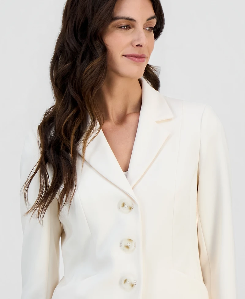 Anne Klein Women's Notch-Lapel Three-Button Blazer