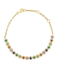 Lali Jewels Emerald (0.68 ct. t.w.) and Diamond (0.56 ct. t.w.) in 14k Yellow Gold