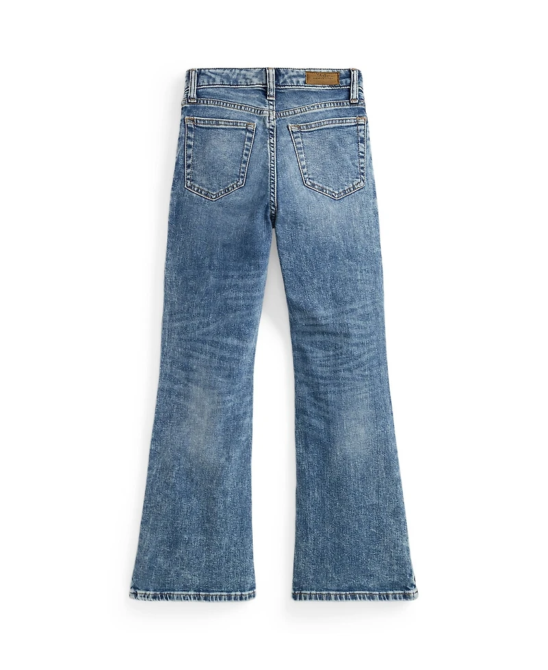 Polo Ralph Lauren Girls' 7-16 Flared Stretch Denim Jeans