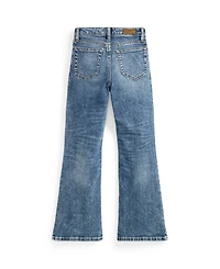 Polo Ralph Lauren Girls' 7-16 Flared Stretch Denim Jeans