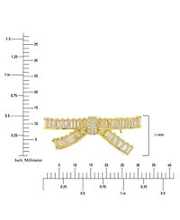 Macy's Cubic Zirconia Bow Knot Pin Brooch