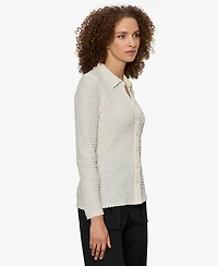 Sanctuary Petite Dreamer Long-Sleeve Collared Shirt