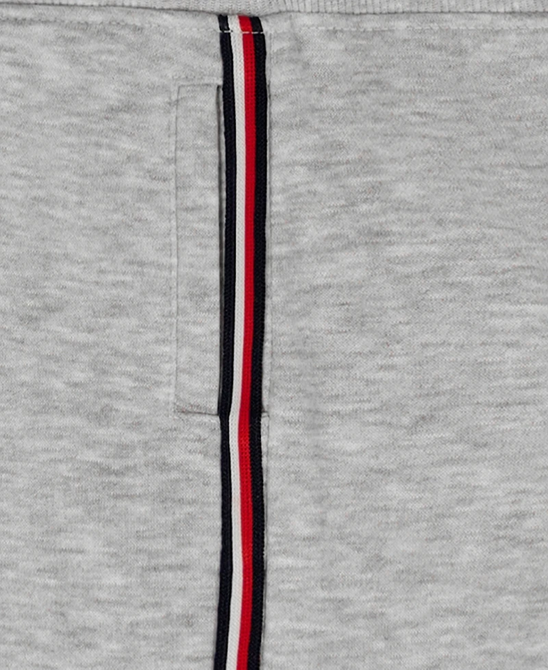 Tommy Hilfiger Boys' 2T-7 Striped Detail Hoodie and Shorts, 2-Piece Set