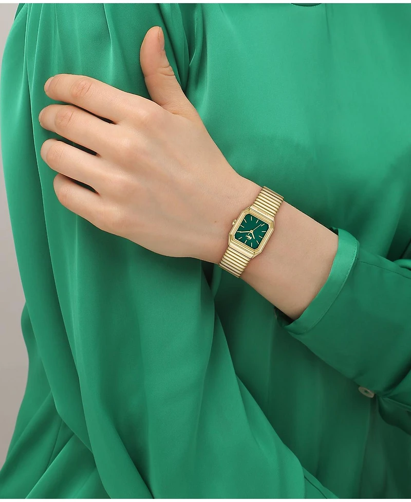 Lacoste Women's Rene Gold Tone Stainless Steel Mesh Bracelet Watch