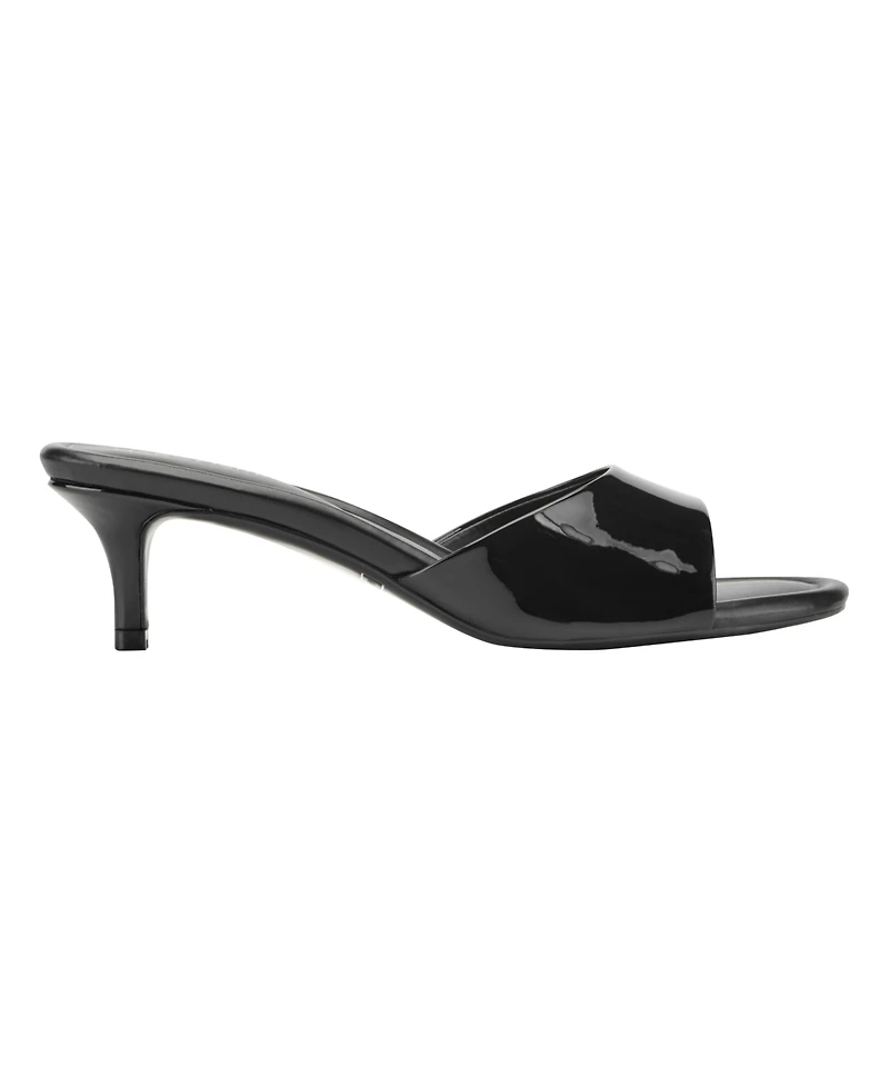 Marc Fisher Women's Sagi Slip-On Kitten Heel Dress Sandals