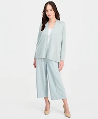 Anne Klein Essentials Petite Chatham Open-Front Cardigan