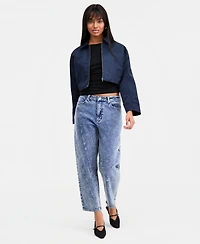 Bar Iii Women's Ruched Boat-Neck Top, Macy's Exclusive