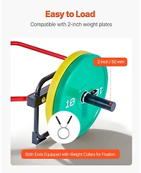 Mecale Trap Bar Hex Bar, 2-Inch Barbell, 500 lb Capacity Strength Training for Deadlifts and Squats